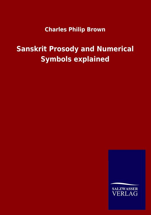 Produktbild: Sanskrit Prosody and Numerical Symbols explained