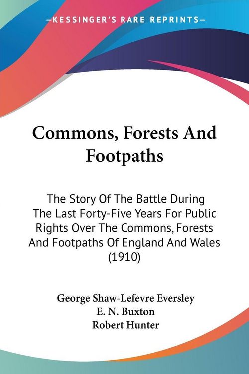 Produktbild: Commons, Forests And Footpaths