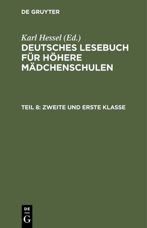 Produktbild: Zweite und Erste Klasse
