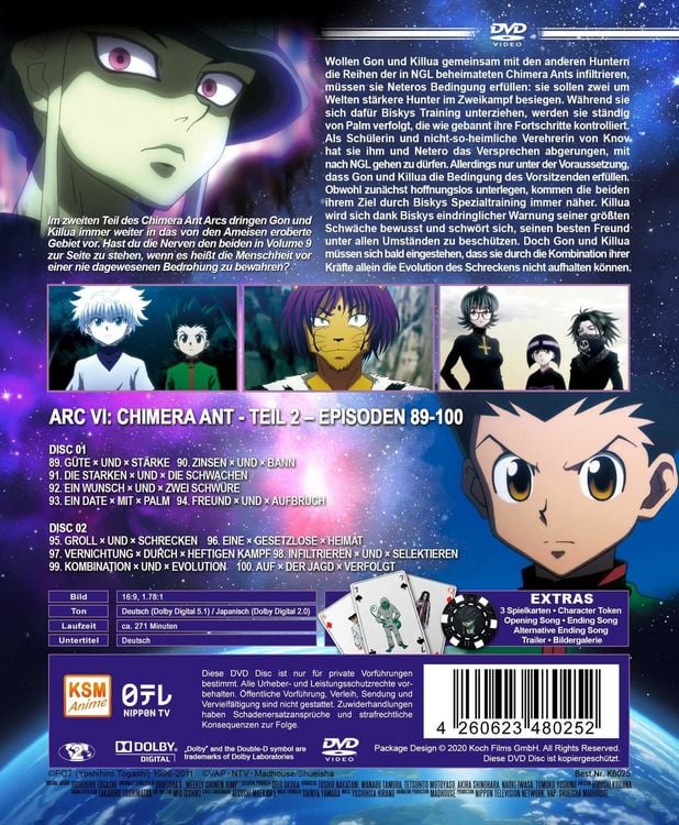 Produktbild: HUNTERxHUNTER - Volume 9: Episode 89-100 [2 DVDs]