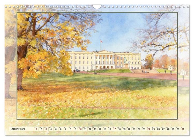 Produktbild: Impressionen aus Norwegen (Wandkalender 2027 DIN A3 quer), CALVENDO Monatskalender