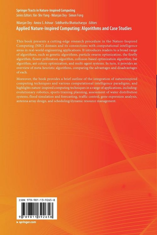Produktbild: Applied Nature-Inspired Computing: Algorithms and Case Studies
