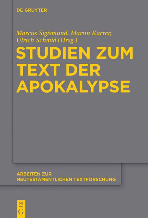 Produktbild: Studien zum Text der Apokalypse