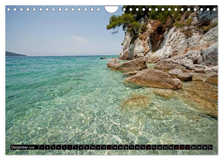 Produktbild: Skiathos + Skopelos (Wandkalender 2026 DIN A4 quer), CALVENDO Monatskalender