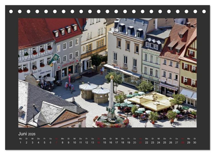 Produktbild: Kulmbach (Tischkalender 2026 DIN A5 quer), CALVENDO Monatskalender
