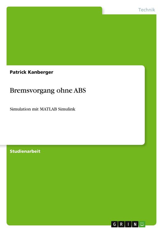 Produktbild: Bremsvorgang ohne ABS