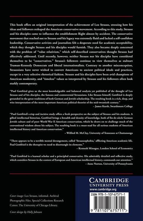 Produktbild: Leo Strauss and the Conservative Movement in America