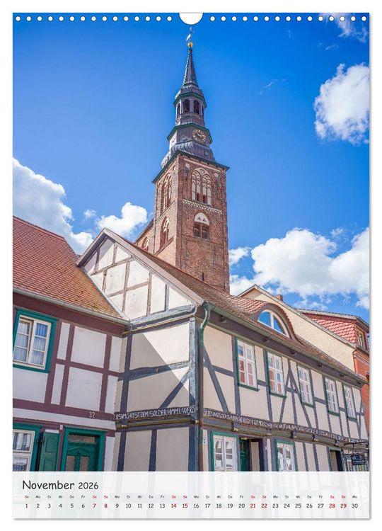 Produktbild: Tangerm&uuml;nde - Historische Altstadt an der Elbe (Wandkalender 2026 DIN A3 hoch), CALVENDO Monatskalender