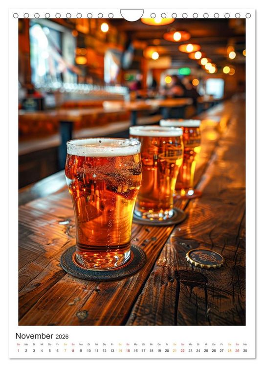 Produktbild: Cooles Bier - K&ouml;stliches aus der Natur. (Wandkalender 2026 DIN A4 hoch), CALVENDO Monatskalender