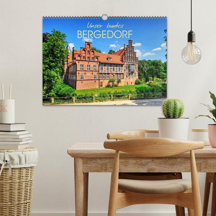 Produktbild: Unser buntes Bergedorf (Wandkalender 2026 DIN A3 quer), CALVENDO Monatskalender