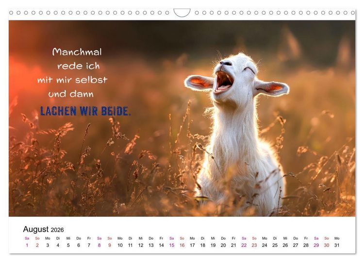 Produktbild: Tierische Klugschei&szlig;er (Wandkalender 2026 DIN A3 quer), CALVENDO Monatskalender