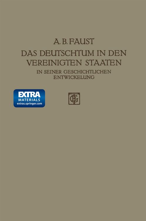 Produktbild: Das Deutschtum in den Vereinigten Staaten