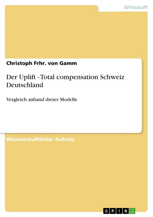 Produktbild: Der Uplift - Total compensation Schweiz Deutschland
