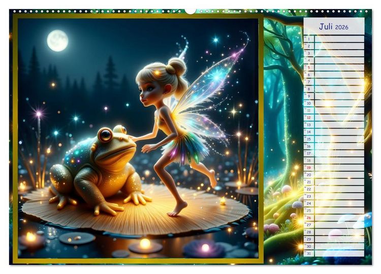 Produktbild: Der magische Freundschaftswald (Wandkalender 2026 DIN A2 quer), CALVENDO Monatskalender
