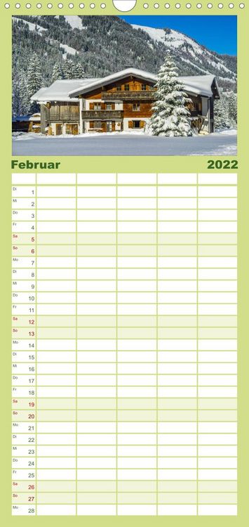 Produktbild: Familienplaner Rund um Oberstdorf (Wandkalender 2022 , 21 cm x 45 cm, hoch)