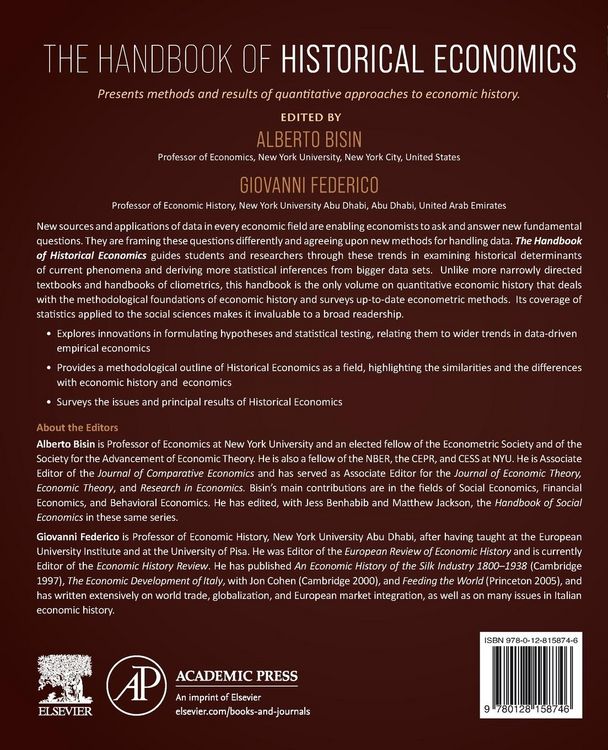 Produktbild: The Handbook of Historical Economics