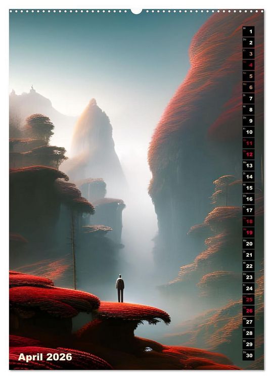 Produktbild: Fantastische Wanderungen (hochwertiger Premium Wandkalender 2026 DIN A2 hoch), Kunstdruck in Hochglanz