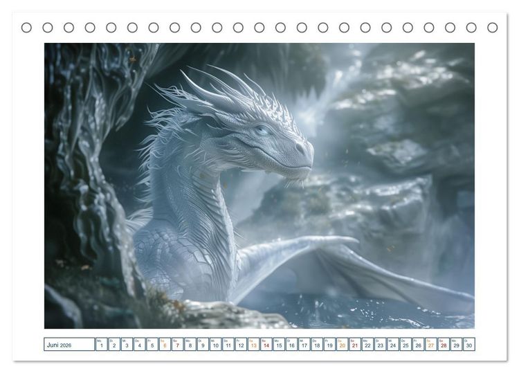 Produktbild: Drachenh&uuml;ter (Tischkalender 2026 DIN A5 quer), CALVENDO Monatskalender