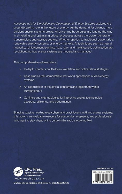 Produktbild: Advances in AI for Simulation and Optimization of Energy Systems