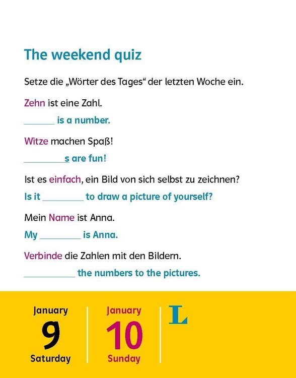 Produktbild: Langenscheidt Kinderkalender Englisch 2027