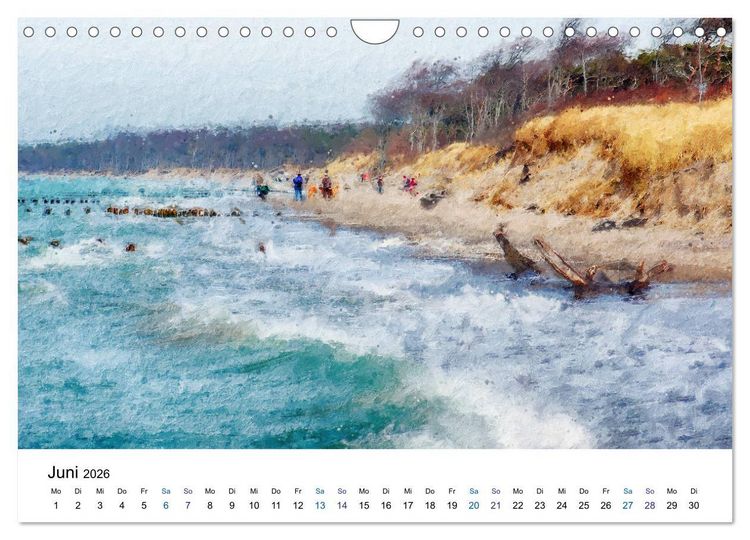 Produktbild: Landschaften auf dem Dar&szlig; in &Ouml;lfarben (Wandkalender 2026 DIN A4 quer), CALVENDO Monatskalender