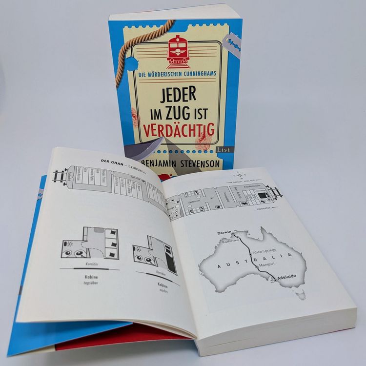 Produktbild: Die m&ouml;rderischen Cunninghams. Jeder im Zug ist verd&auml;chtig