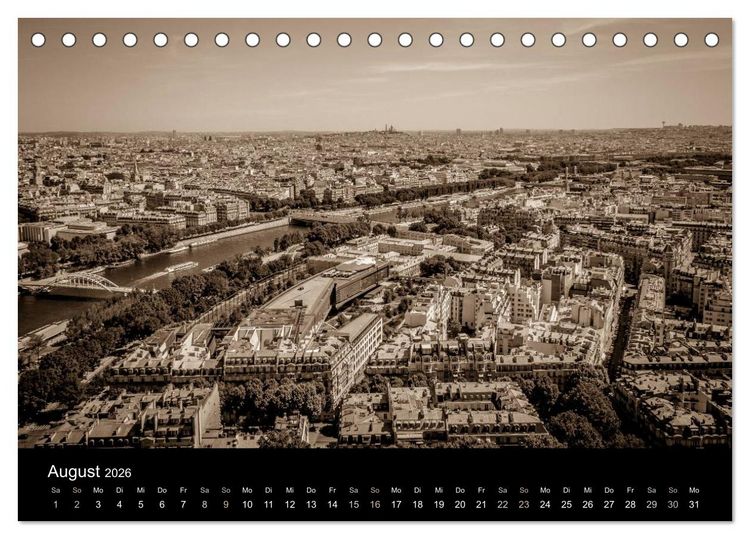 Produktbild: Paris (Tischkalender 2026 DIN A5 quer), CALVENDO Monatskalender