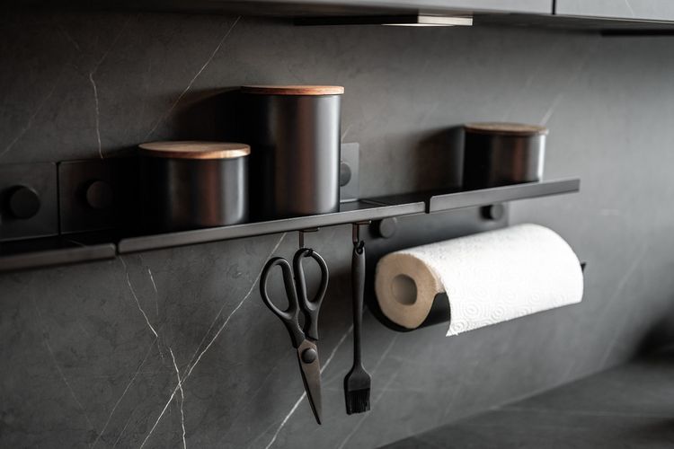 Produktbild: Rollenhalter Mod. Jet, aus pulverbeschichtetem Metall