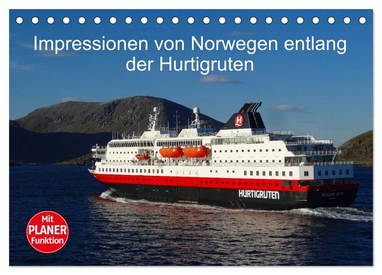 Produktbild: Impressionen von Norwegen entlang der Hurtigruten (Tischkalender 2026 DIN A5 quer), CALVENDO Monatskalender