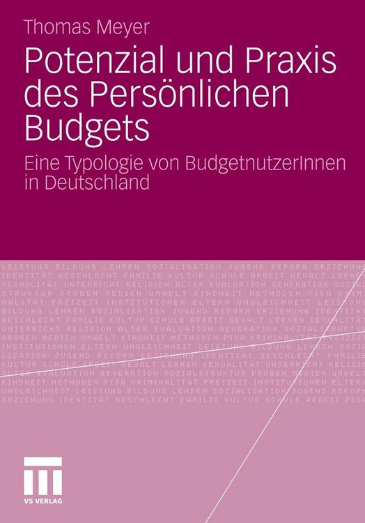 Produktbild: Potenzial und Praxis des Pers&ouml;nlichen Budgets