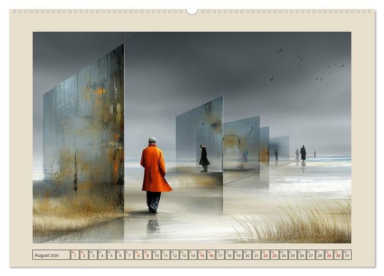 Produktbild: Die Logik des Unwirklichen (Wandkalender 2026 DIN A2 quer), CALVENDO Monatskalender