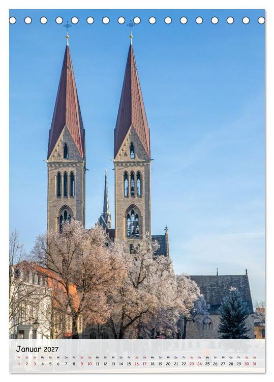 Produktbild: Halberstadt - Architektur, die Geschichten erz&auml;hlt (Tischkalender 2027 DIN A5 hoch), CALVENDO Monatskalender
