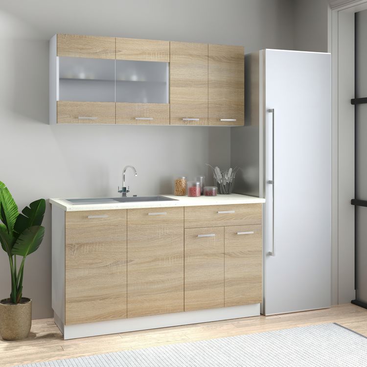 Produktbild: Singlek&uuml;che Einbauk&uuml;che K&uuml;chenzeile 140cm Esilo