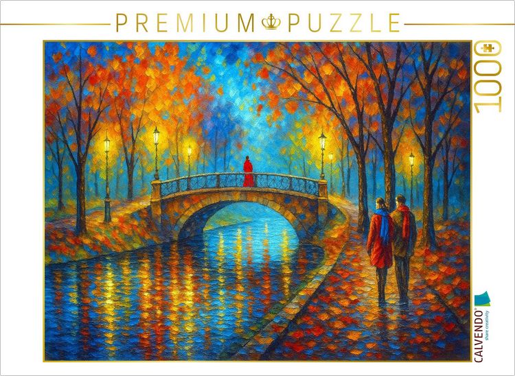 Produktbild: CALVENDO Puzzle Die Br&uuml;cke im Park | 1000 Teile Lege-Gr&ouml;&szlig;e 64x48cm Foto-Puzzle f&uuml;r gl&uuml;ckliche Stunden