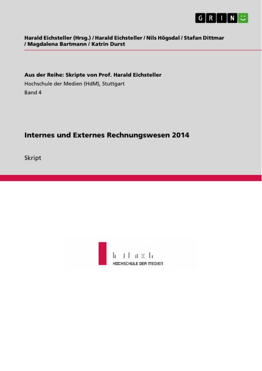 Produktbild: Internes und Externes Rechnungswesen 2014