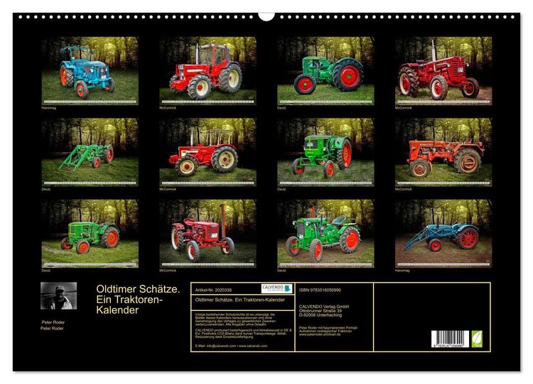 Produktbild: Oldtimer Sch&auml;tze. Ein Traktoren-Kalender (Wandkalender 2026 DIN A2 quer), CALVENDO Monatskalender