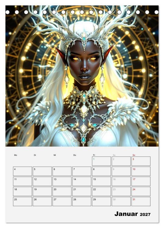 Produktbild: Herrscherinnen der Galaxien (Tischkalender 2027 DIN A5 hoch), CALVENDO Monatskalender