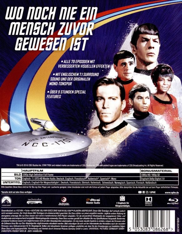 Produktbild: STAR TREK: Raumschiff Enterprise - Complete Boxset [20 BRs]