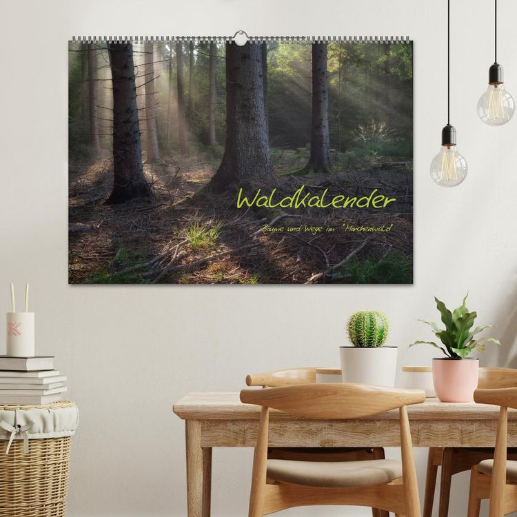 Produktbild: Waldkalender (Wandkalender 2026 DIN A2 quer), CALVENDO Monatskalender