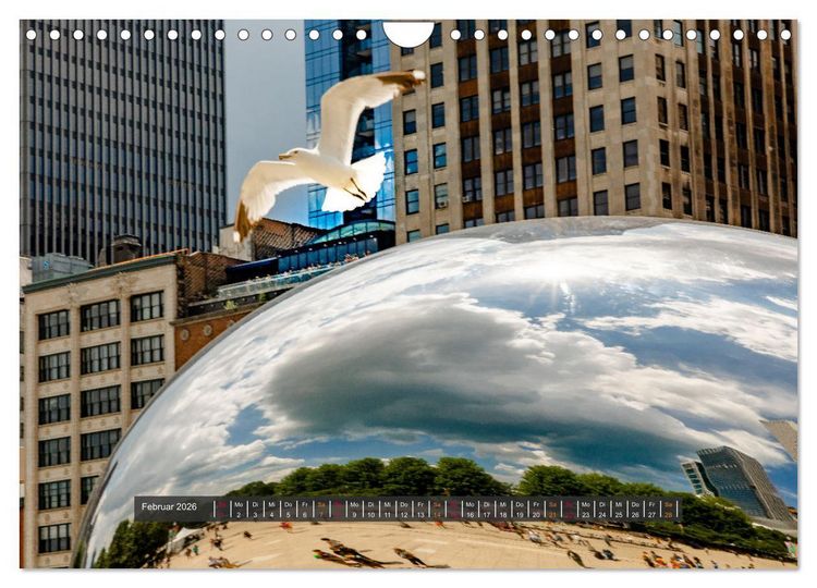 Produktbild: CHICAGO Ungew&ouml;hnliche Momente (Wandkalender 2026 DIN A4 quer), CALVENDO Monatskalender