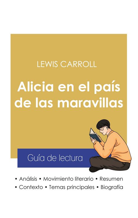 Produktbild: Gu&iacute;a de lectura Alicia en el pa&iacute;s de las maravillas de Lewis Carroll (an&aacute;lisis literario de referencia y resumen completo)