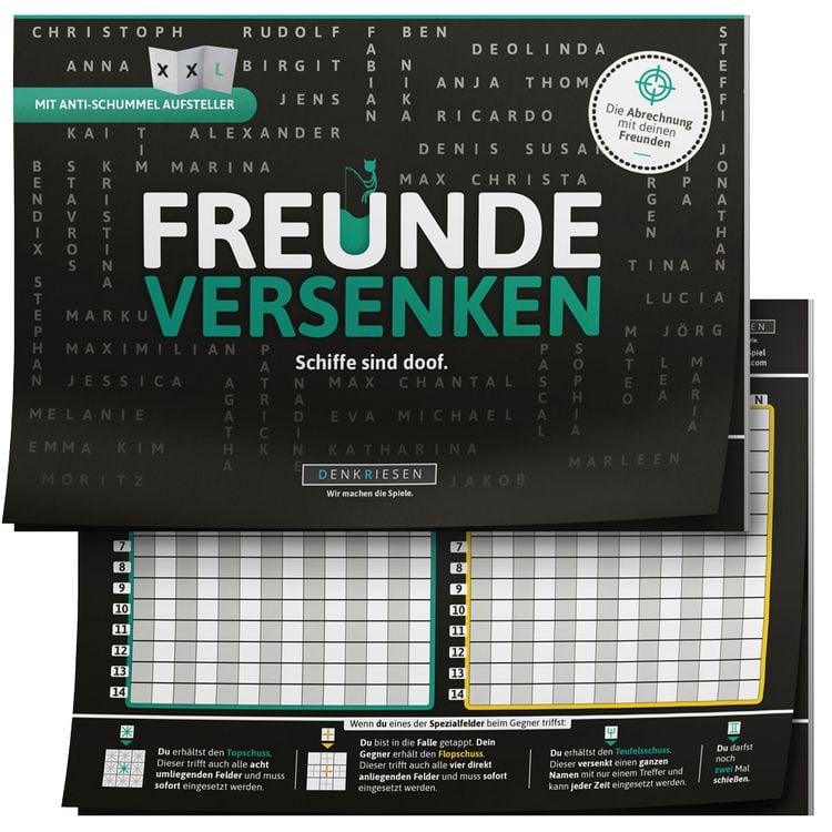 Produktbild: FREUNDE VERSENKEN&reg; - "Schiffe sind doof" - Schiffe versenken neu aufgelegt