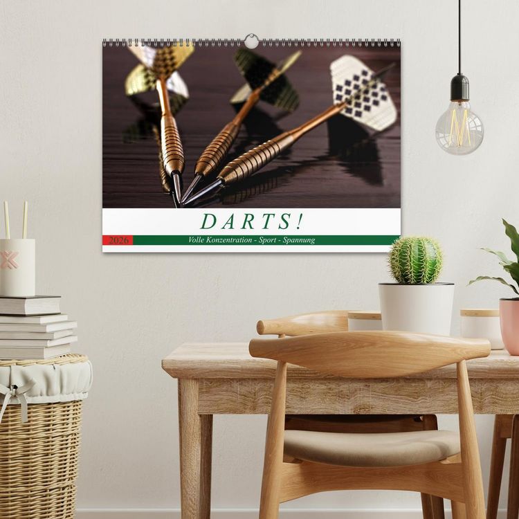 Produktbild: Darts. Konzentration - Sport - Spannung (Wandkalender 2026 DIN A3 quer), CALVENDO Monatskalender