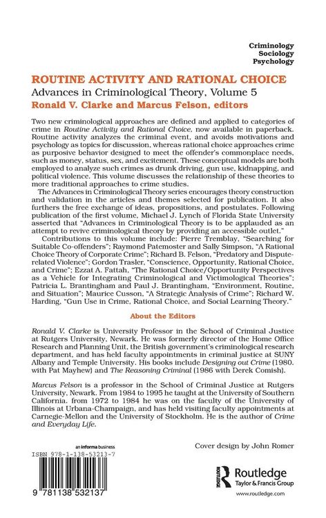 Produktbild: Routine Activity and Rational Choice