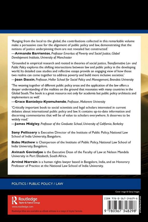 Produktbild: Transformative Law and Public Policy