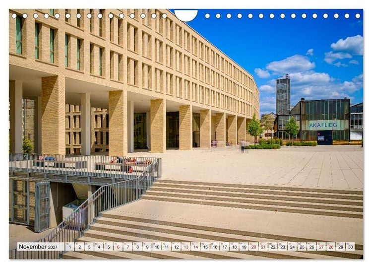 Produktbild: Ein Blick auf Darmstadt in Farbe (Wandkalender 2027 DIN A4 quer), CALVENDO Monatskalender