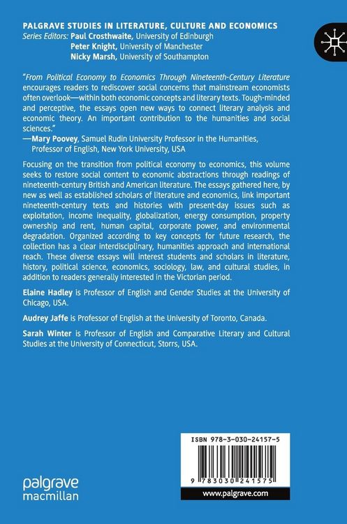 Produktbild: From Political Economy to Economics through Nineteenth-Century Literature