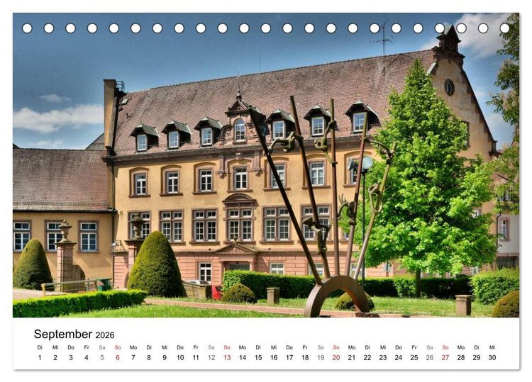 Produktbild: Gengenbach - romantisches Kleinod im Schwarzwald (Tischkalender 2026 DIN A5 quer), CALVENDO Monatskalender
