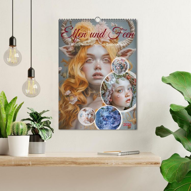 Produktbild: Elfen und Feen (Wandkalender 2026 DIN A3 hoch), CALVENDO Monatskalender