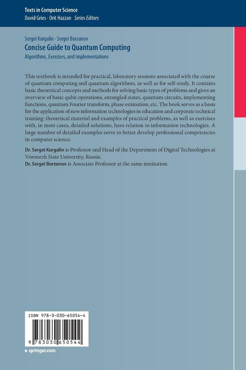 Produktbild: Concise Guide to Quantum Computing
